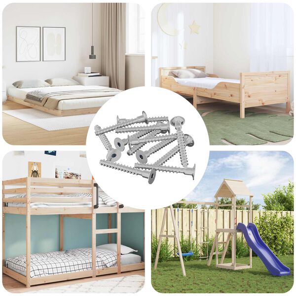 vidaXL Schraube 5143 pcs Zink-beschichtet 5 x 40 mm Eisen