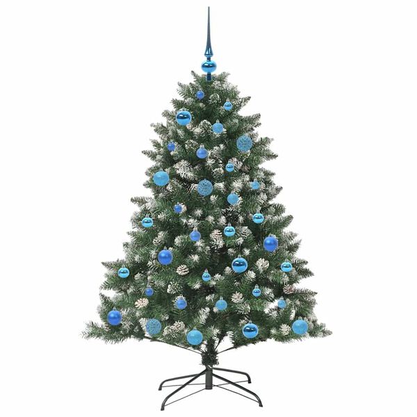 vidaXL Künstlicher Weihnachtsbaum mit 150 LEDs Grün 105 x 105 x 150 cm