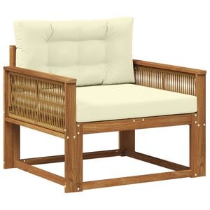vidaXL Outdoor Mittelsofa Massivholz Akazie Natur