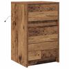 vidaXL Nachttisch mit Schubladen Altholz 38 x 34 x 61 cm Holzwerkstoff