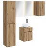 vidaXL Badezimmerschrank-Set 5 Stk. Artisan-Eiche Holzwerkstoff