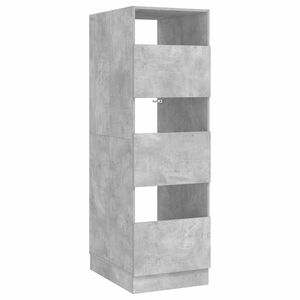 vidaXL W&auml;scheschrank mit Speicher Beton 50 x 68 x 162 cm Holzwerkstoff