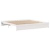vidaXL Massivholzbett ohne Matratze Wei&szlig; 200x200 cm Kiefernholz