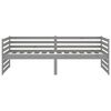 vidaXL Tagesbett Grau Massivholz Kiefer 90x200 cm