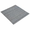 vidaXL Teppichfliese Hellgrau mit Streifen 50 x 50 cm 20 pcs