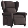 vidaXL Relaxsessel Elektrisch Dunkelbraun Stoff