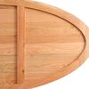 vidaXL Esstisch Hellbraun 200x100x74 cm Massivholz Eiche Oval