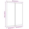vidaXL Magnetisches Whiteboard Klappbar 80x100x1,7 cm Aluminium