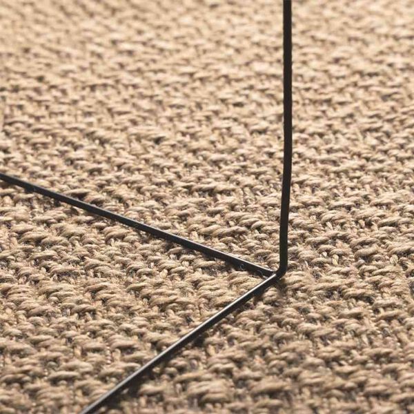vidaXL Teppich ZIZUR Beige 140x200 cm Jute-Optik Indoor und Outdoor