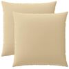 vidaXL Kissenbezug 2 pcs HEERLEN Beige 60 x 60 cm Polyester