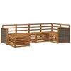 vidaXL Outdoor-Sofagarnitur 5 stk. Natur Massivholz Akazie