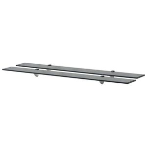vidaXL Schweberegale 2 Stk. Glas 100x10 cm 8 mm