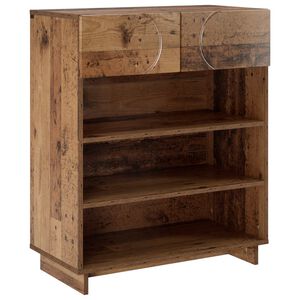 vidaXL Schuhschrank 73 x 38 x 87,5 cm Holzwerkstoff Altholz