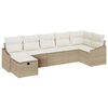 vidaXL Sofa Set 7 stk. Poly-Rattan