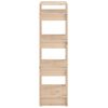 vidaXL Bücherregal/Raumteiler 60x35x125 cm Massivholz