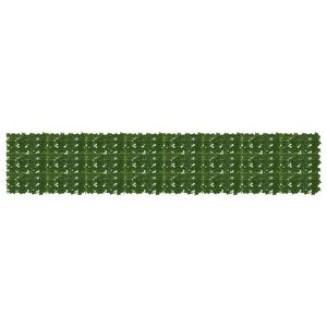 vidaXL Balkonsichtschutz mit Bl&auml;ttern Gr&uuml;n 400 x 75 cm