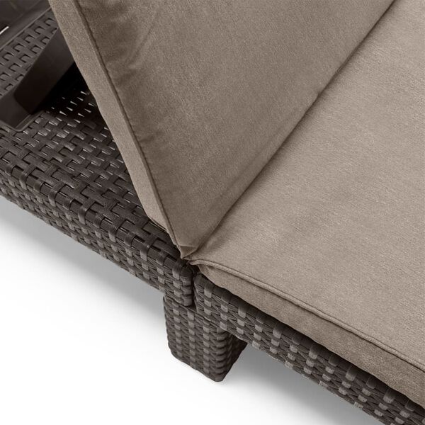 Keter Sonnenliege mit Auflage Daytona Braun