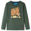 vidaXL Kinder-Langarmshirt Dunkelgr&uuml;n 92