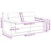 vidaXL 2-Sitzer-Sofa 140 cm Leinen