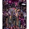Noordwand Tapete Good Vibes Skyscrapers City Icons Schwarz und Rosa