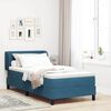 vidaXL Boxspringbett mit Matratze Dunkelblau 100 x 200 cm Samt