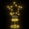vidaXL LED-Weihnachtsbaum Kegelform Warmwei&szlig; 732 LEDs 160x500 cm