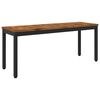 vidaXL Gartenbank 108,5 x 35 x 45 cm Massivholz Akazie Rechtwinklig