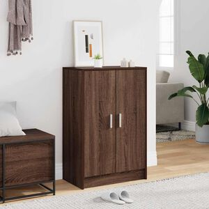 vidaXL Schuhschrank Braun Eichen-Optik 60x35x70 cm Holzwerkstoff