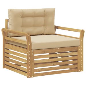 vidaXL Outdoor-Sofa Polyester Wei&szlig;
