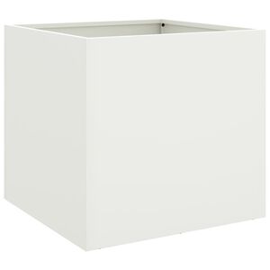 vidaXL Pflanzk&uuml;bel Wei&szlig; 42x40x39 cm Stahl