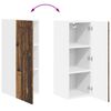 vidaXL K&uuml;chenschrank 2 pcs Altholz 30 x 31 x 80 cm Holzwerkstoff