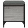 vidaXL Sitzbank mit Stauraum Grau Sonoma 42x42x45 cm Holzwerkstoff