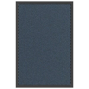 vidaXL Fu&szlig;matte Blau 40x60 cm
