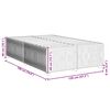 vidaXL Bettgestell ohne Matratze Dunkelgrau 120x190 cm Samt