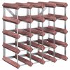 vidaXL Weinregal f&uuml;r 20 Flaschen Braun Massivholz Kiefer