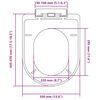 vidaXL Toilettensitz mit Absenkautomatik Wei&szlig; Quadratisch