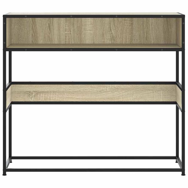 vidaXL Konsolentisch Sonoma-Eiche 90x35x80 cm Holzwerkstoff