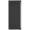 vidaXL Gartenschrank Grau und Schwarz 97x37x85 cm PP