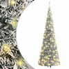 vidaXL Pop-Up-Weihnachtsbaum K&uuml;nstlich Beschneit 50 LEDs 120 cm