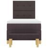 vidaXL Boxspringbett mit Matratze Dunkelbraun 80 x 200 cm Stoff