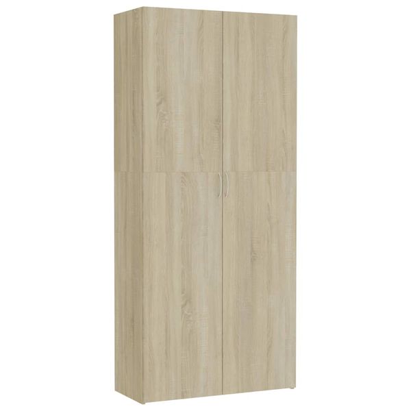 vidaXL Lagerschrank Sonoma-Eiche 80x35,5x180 cm Holzwerkstoff