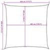 vidaXL Sonnensegel 160 g/m&sup2; Wei&szlig; 4,5x4,5 m HDPE