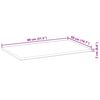vidaXL Tischplatte Rechteckig 80x50x2 cm Massivholz Akazie