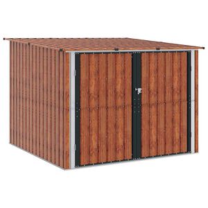 vidaXL Fahrradspeicher 3 stk. Braun 216 x 207 x 158 cm Metall