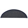 vidaXL Stufenmatten 15 Stk. 56x17x3 cm Dunkelgrau und Blau Halbrund
