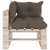 vidaXL 5-tlg. Garten-Lounge-Set aus Paletten mit Kissen Kiefernholz
