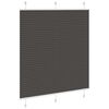 vidaXL Plissee Schwarz 120x100 cm Stoffbreite 119,4 cm Polyester