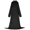 vidaXL Decken-Hoodie Schwarz F Flanell