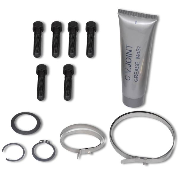 vidaXL Wellen Set Schwarz Metall