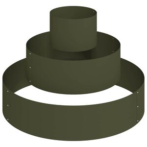 vidaXL Garten-Pflanzgef&auml;&szlig; Olive Gr&uuml;n 90 x 90 x 20 cm